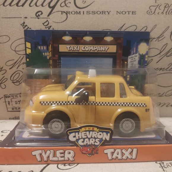 Yellow Chevron Cars Tyler Taxi Cab 1997 - Picture 1 of 5